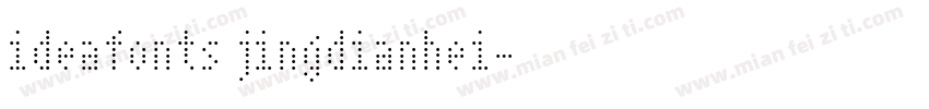 ideafonts jingdianhei字体转换